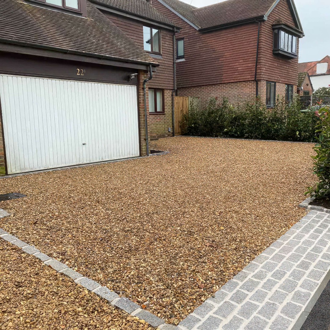 Decorative gravel and driveway surfacing in Jersey