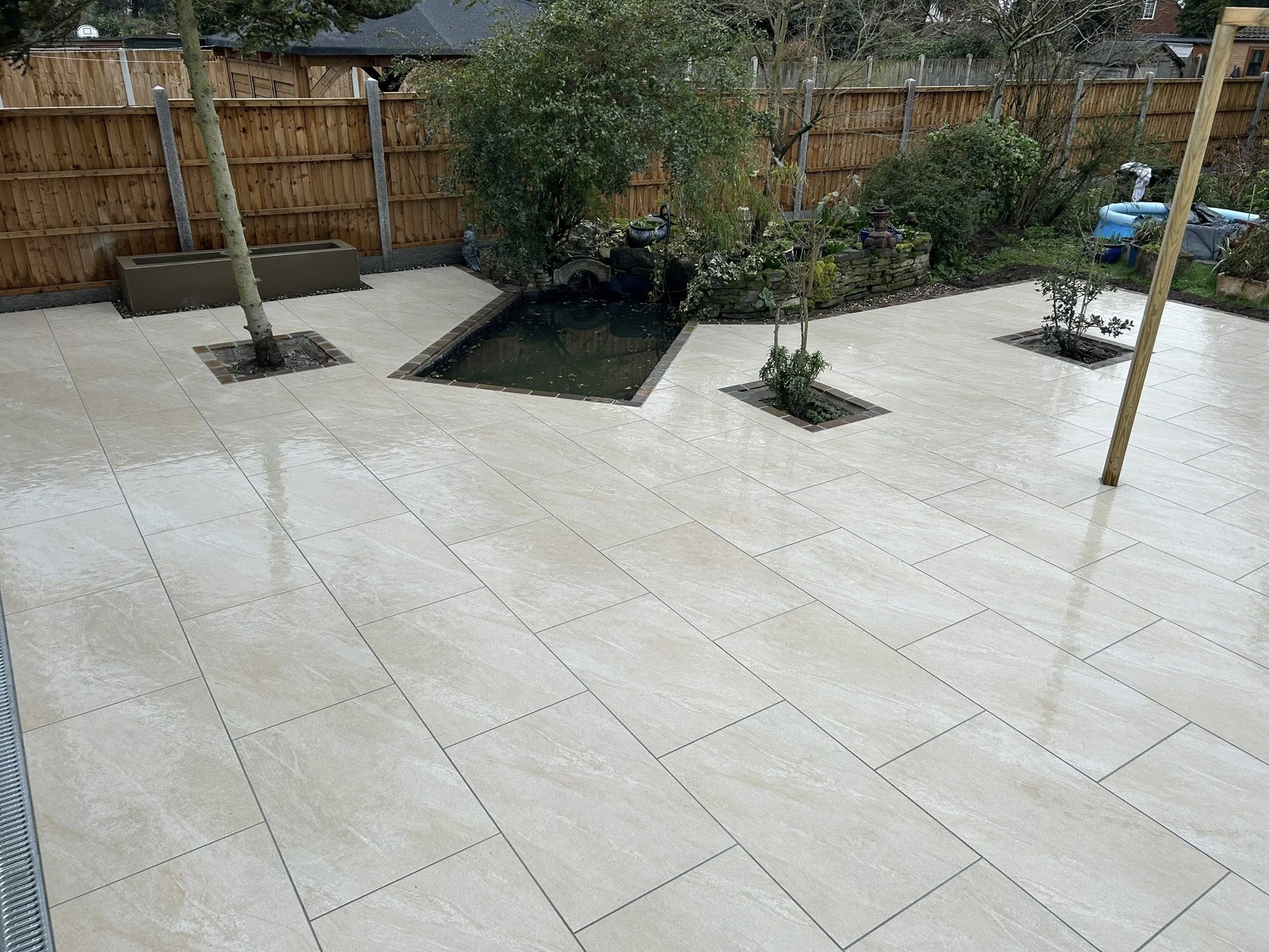Porcelain paving patio Jersey