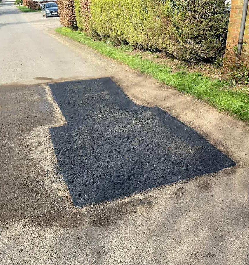 Tarmac repair and maintenance project by Tarcivils in Jersey